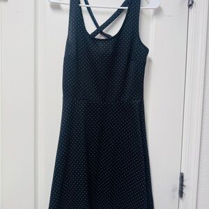 H&M Black Dress with White Dots